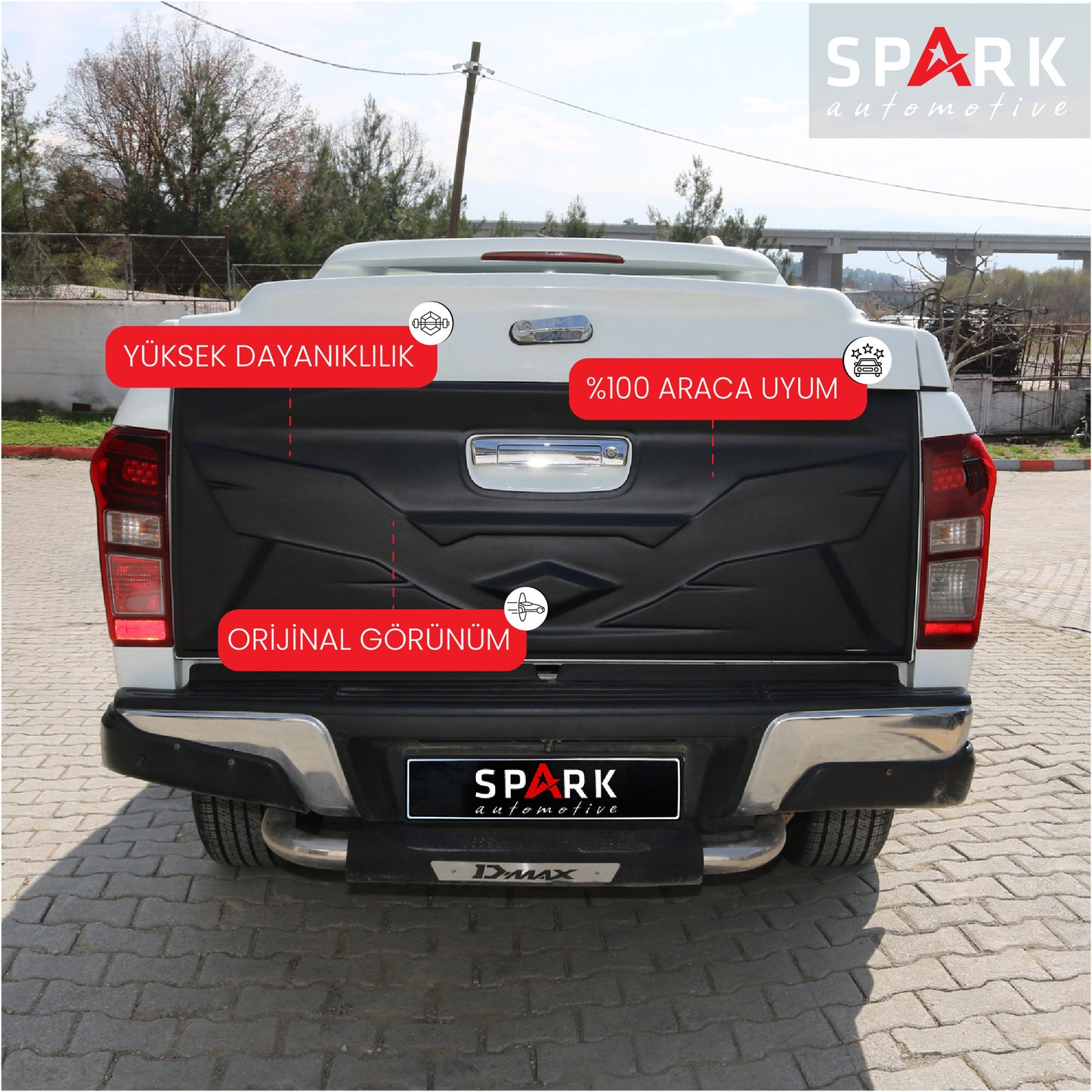 Isuzu D-Max 2017-2019 Yıl Aralığı Uyumlu Bagaj Kapağı Dodik