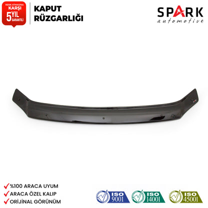 Isuzu D-Max 2006-2012 Yıl Aralığı Uyumlu Kaput Rüzgarlığı 3mm