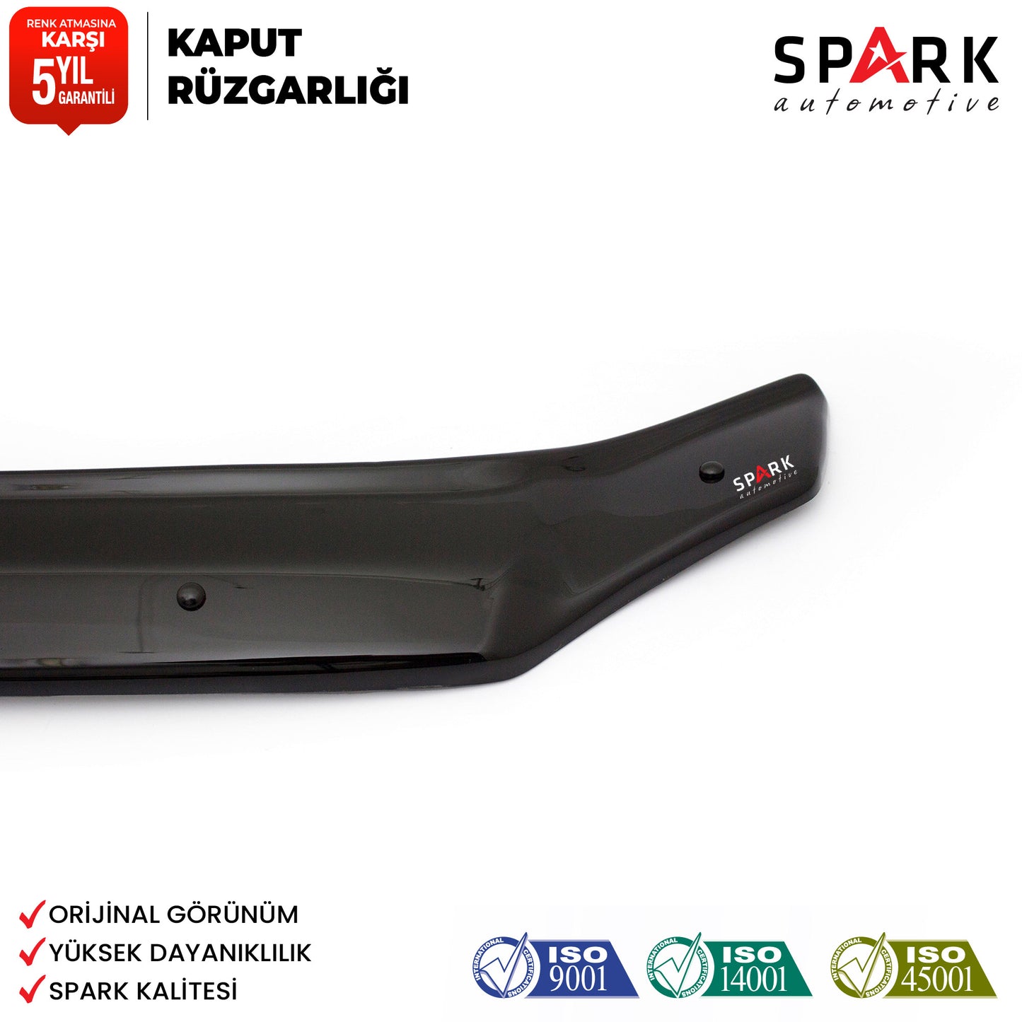 Isuzu D-Max 2006-2012 Yıl Aralığı Uyumlu Kaput Rüzgarlığı 3mm