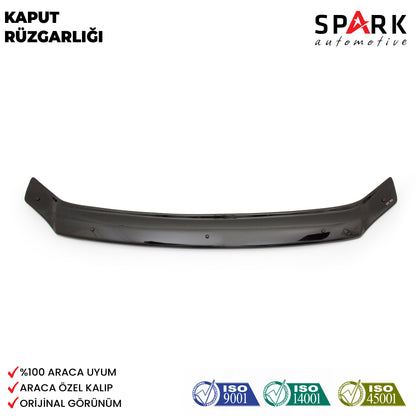Isuzu D-Max 2006-2012 Yıl Aralığı Uyumlu Kaput Rüzgarlığı 4mm