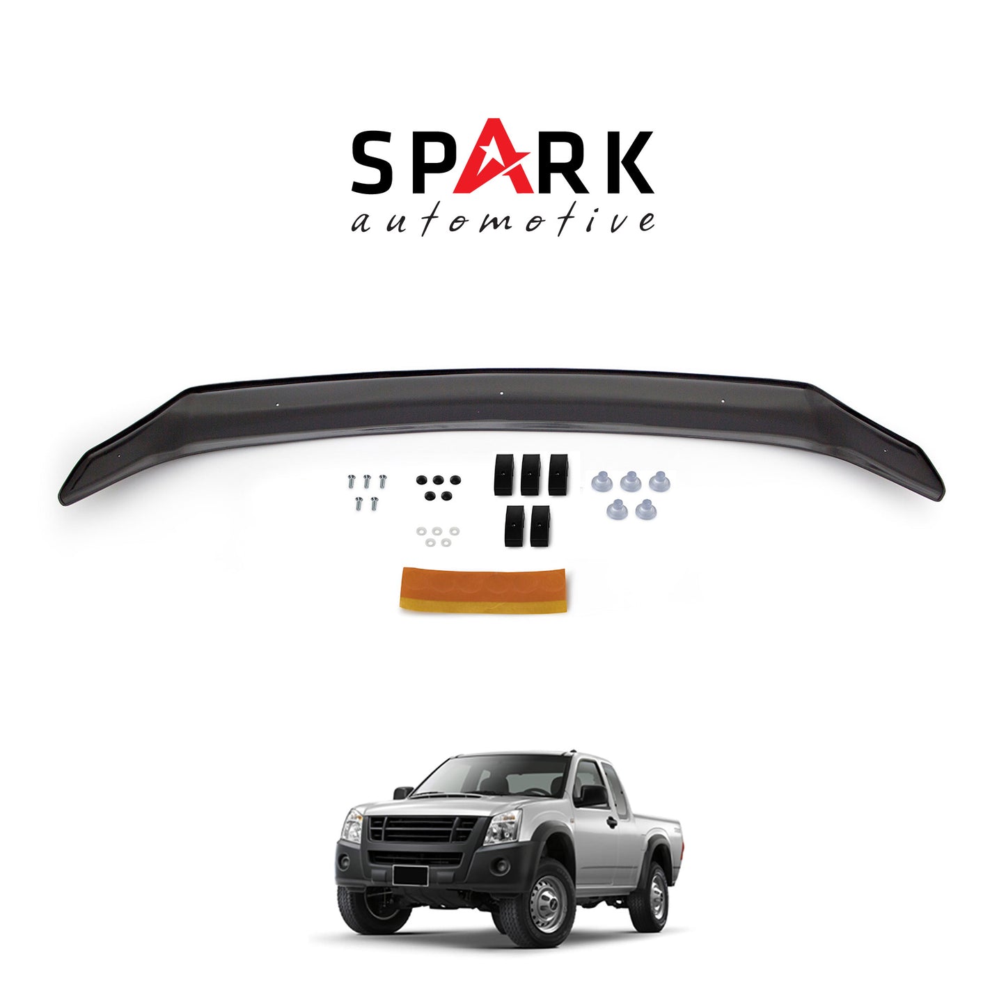 Isuzu D-Max 2006-2012 Yıl Aralığı Uyumlu Kaput Rüzgarlığı 4mm