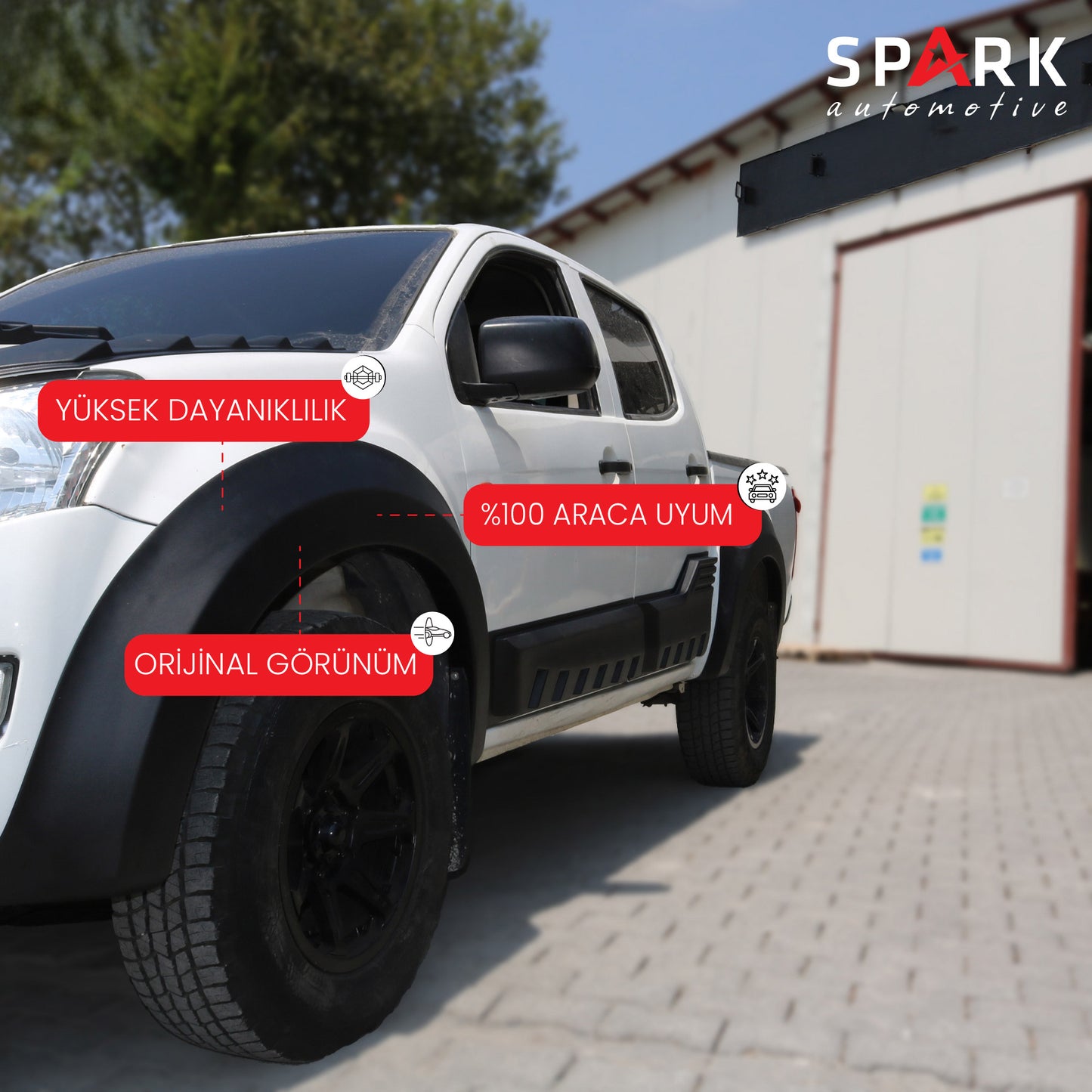 Isuzu D-Max 2017-2019 Yıl Aralığı Uyumlu Kapı Dodik 4 Parça