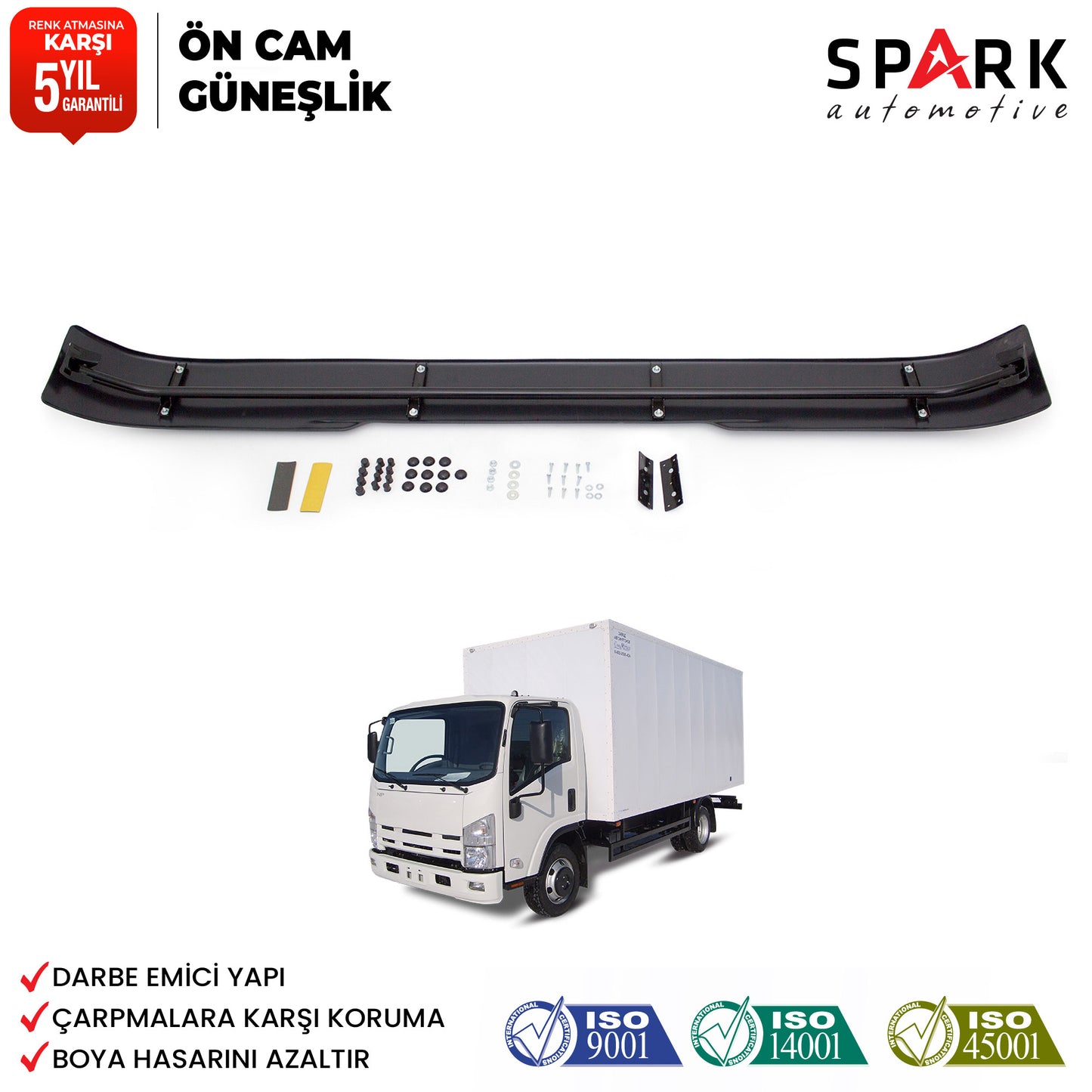 Isuzu Npr 2010 Yılı Ve Sonrası Ön Cam Güneşliği