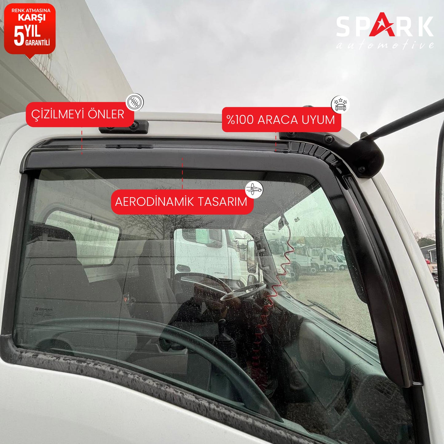 Isuzu Npr Long 2010 Yılı Ve Sonrası Yan Cam Rüzgarlık