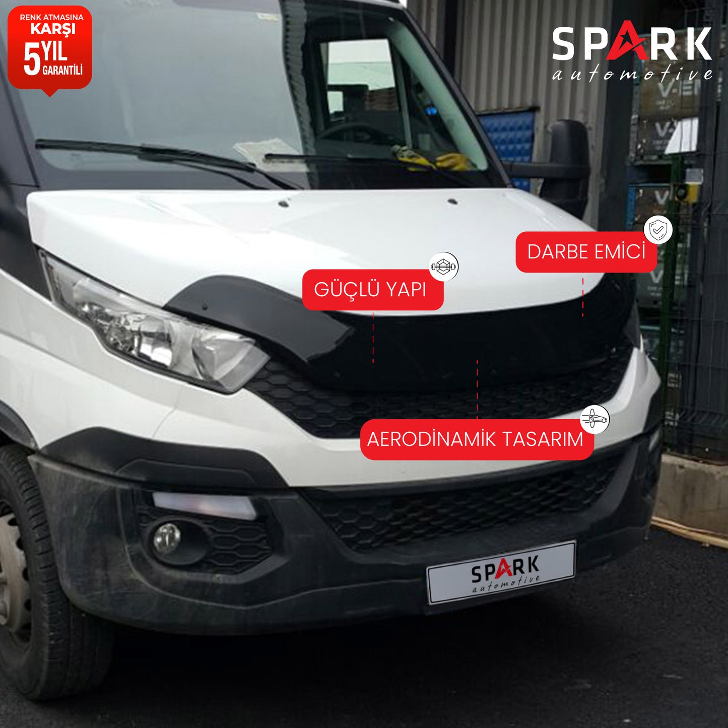 Iveco Daily 2019 Yılı Ve Sonrası Kaput Rüzgarlığı 3mm
