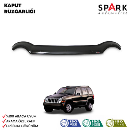Jeep Cherokee 2002-2008 Yıl Aralığı Uyumlu Kaput Rüzgarlığı 4mm
