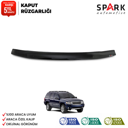 Jeep Grand Cherokee 1999 Yılı Ve Sonrası Uyumlu Kaput Rüzgarlığı 3mm