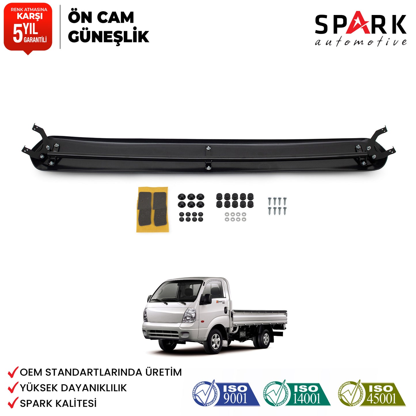 Kia Bongo 2003-2013 Yıl Aralığı Uyumlu Ön Cam Güneşliği