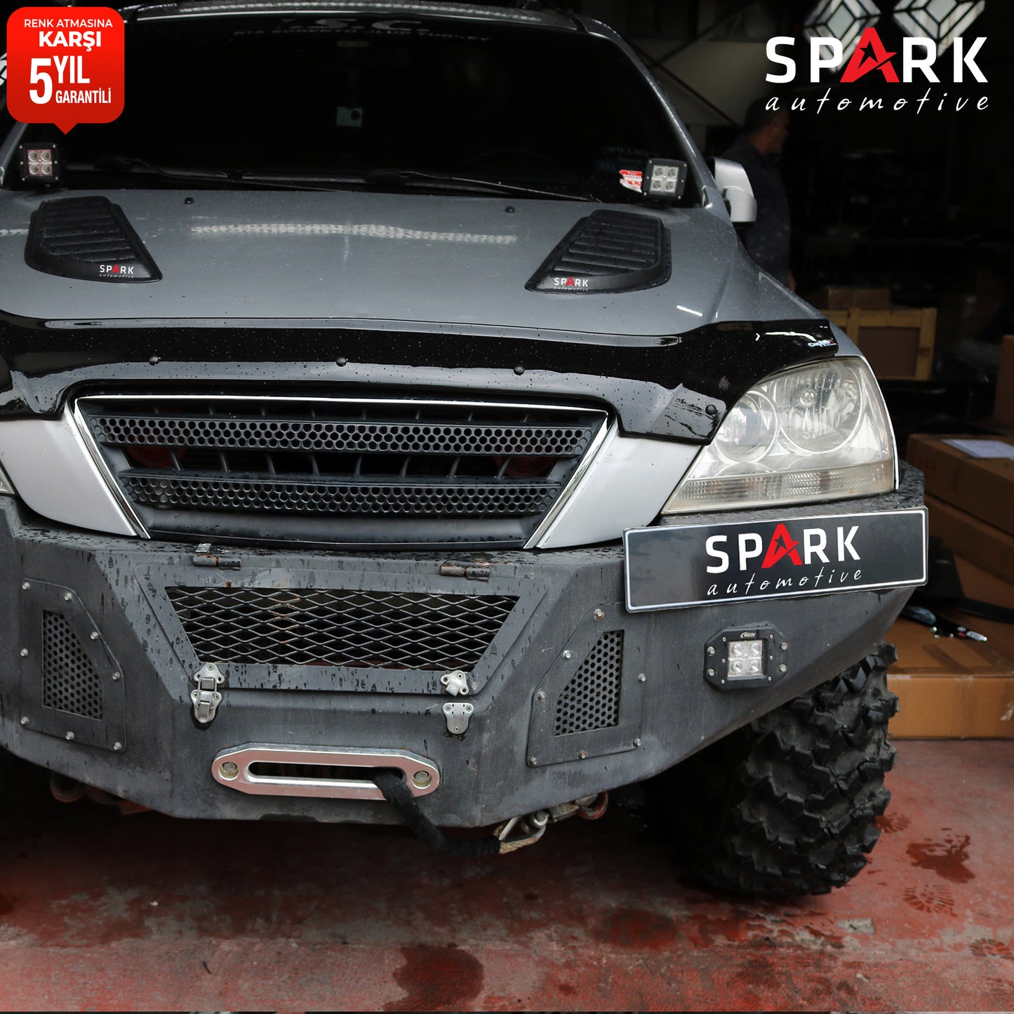 Kia Sorento 2002-2006 Yılları Arası Uyumlu Kaput Rüzgarlığı 3mm