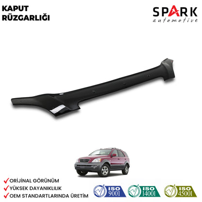 Kia Sorento 2002-2006 Yılları Arası Uyumlu Kaput Rüzgarlığı 4mm