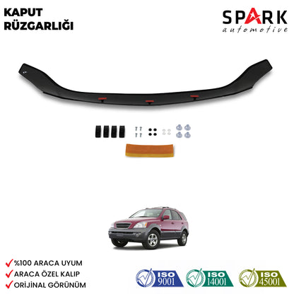 Kia Sorento 2002-2006 Yılları Arası Uyumlu Kaput Rüzgarlığı 4mm