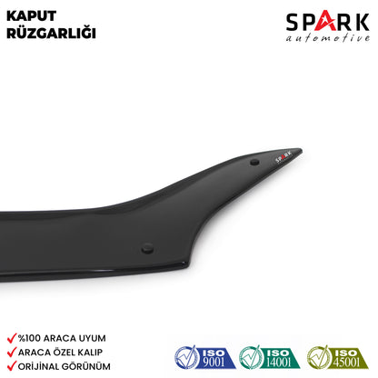 Kia Sportage 2016-2019 Yılları Arası Uyumlu Kaput Rüzgarlığı 4mm