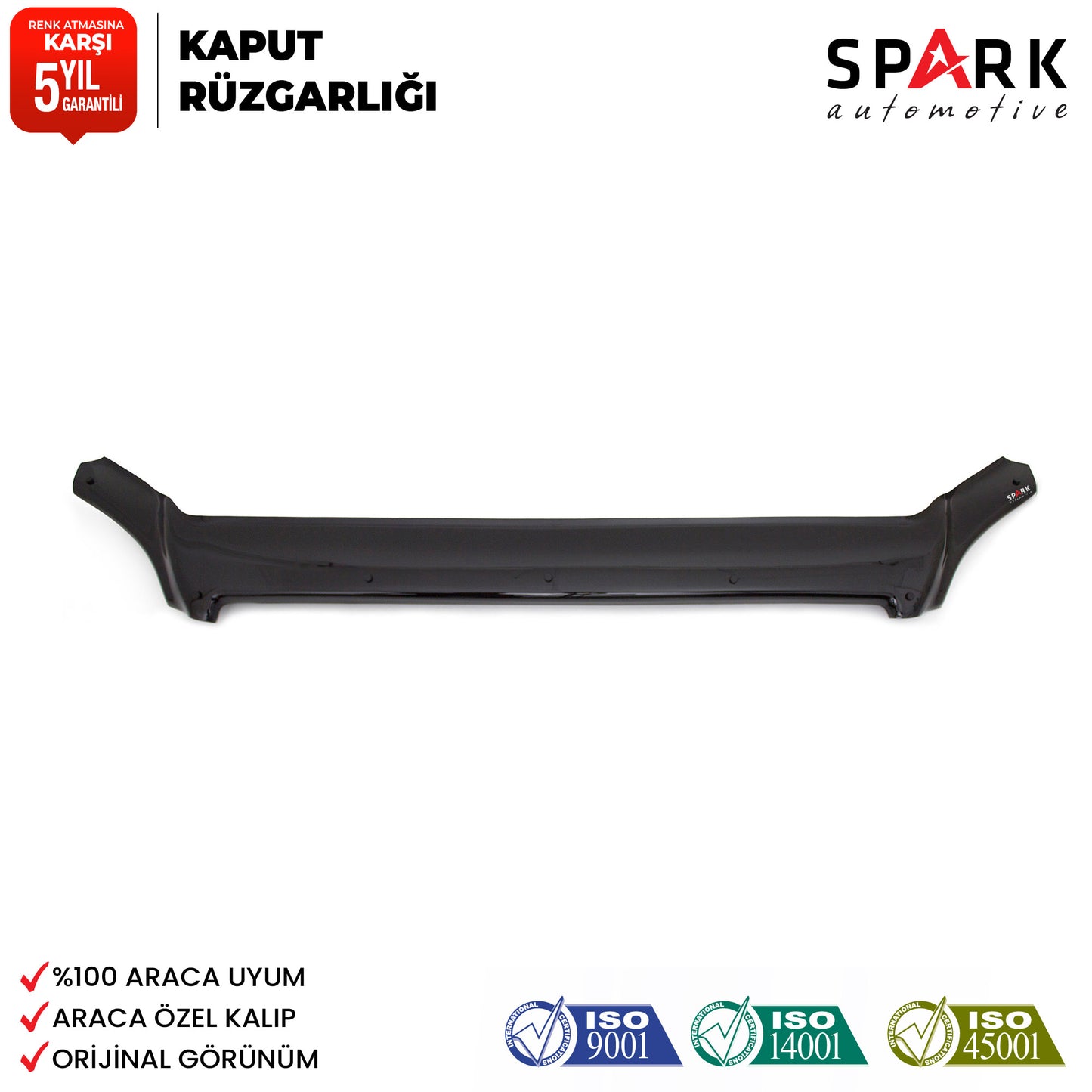 Mercedes Sprinter 2006-2012 Yıl Aralığı Uyumlu Kaput Rüzgarlığı 3mm