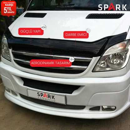 Mercedes Sprinter 2006-2012 Yıl Aralığı Uyumlu Kaput Rüzgarlığı 3mm