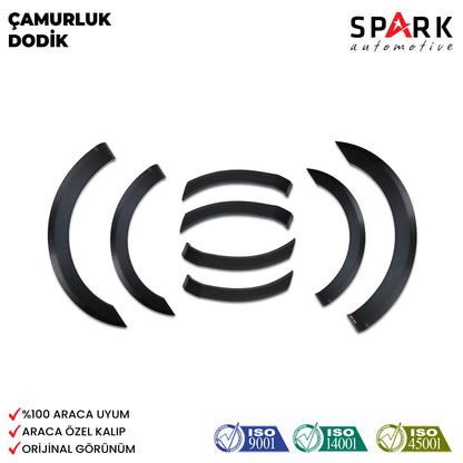 Mercedes Vito 2015-2020 Yıl Aralığı Uyumlu Çamurluk Dodik 8 Parça