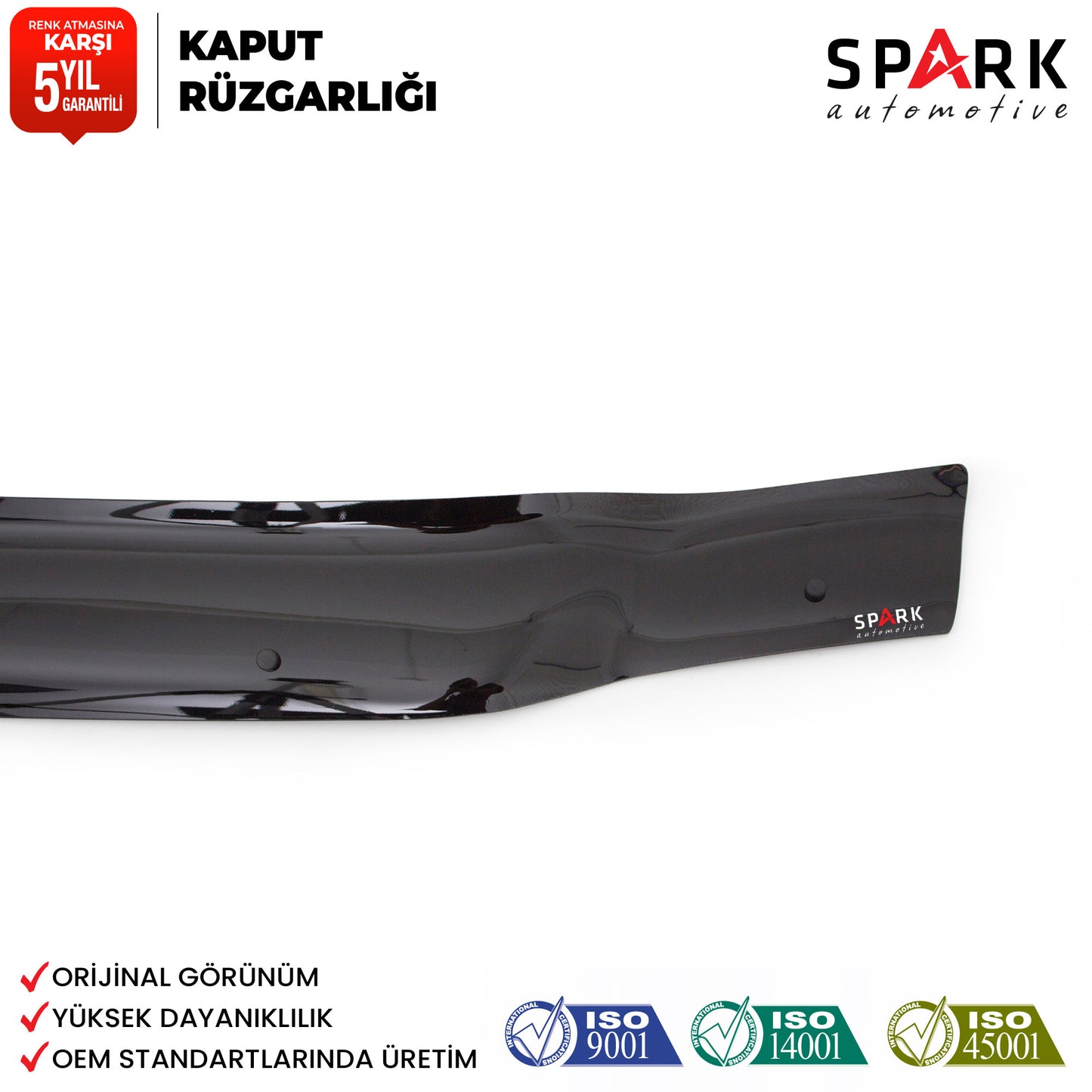 Mitsubishi L200 1996-2006 Yıl Aralığı Uyumlu Kaput Rüzgarlığı 3mm