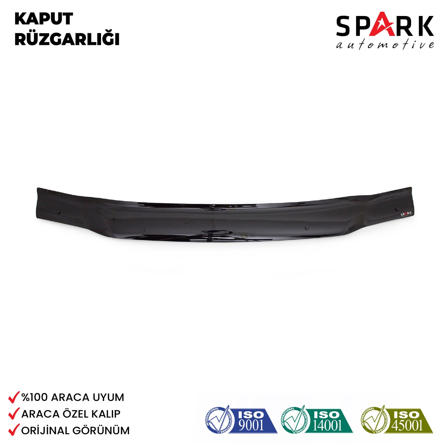 Mitsubishi L200 1996-2006 Yıl Aralığı Uyumlu Kaput Rüzgarlığı 4mm
