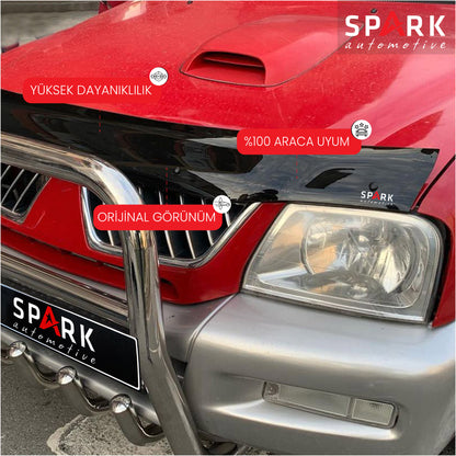 Mitsubishi L200 1996-2006 Yıl Aralığı Uyumlu Kaput Rüzgarlığı 4mm