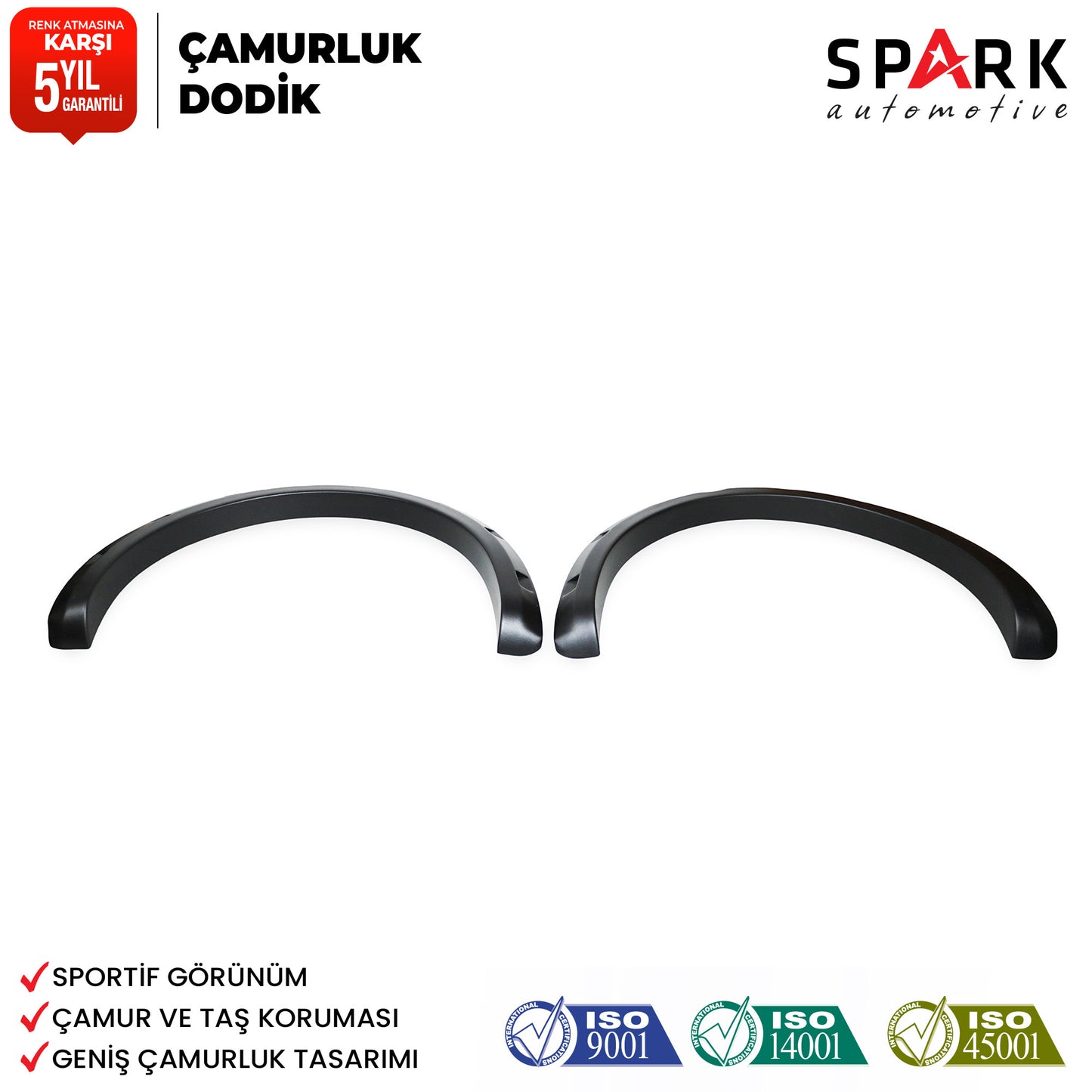 Mitsubishi L200 2007-2015 Yıl Aralığı Uyumlu Çamurluk Dodik 4 Parça