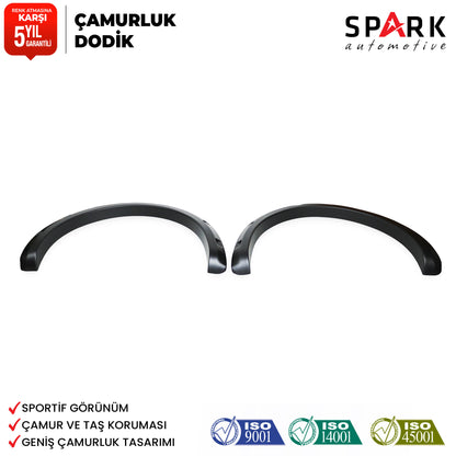 Mitsubishi L200 2007-2015 Yıl Aralığı Uyumlu Çamurluk Dodik 4 Parça