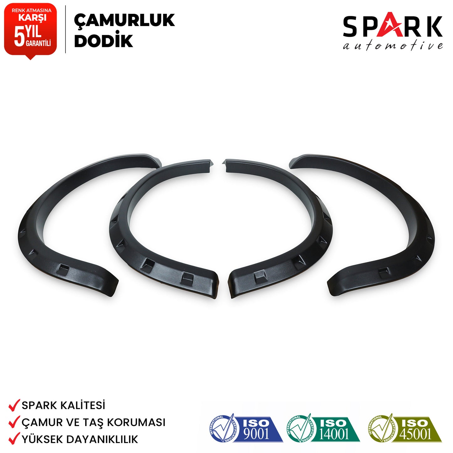 Mitsubishi L200 2007-2015 Yıl Aralığı Uyumlu Çamurluk Dodik 4 Parça