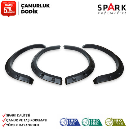 Mitsubishi L200 2007-2015 Yıl Aralığı Uyumlu Çamurluk Dodik 4 Parça