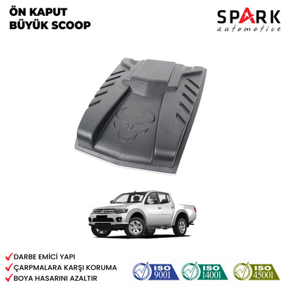 Mitsubishi L200 2007-2015 Yıl Aralığı Uyumlu Ön Kaput Büyük Scoop