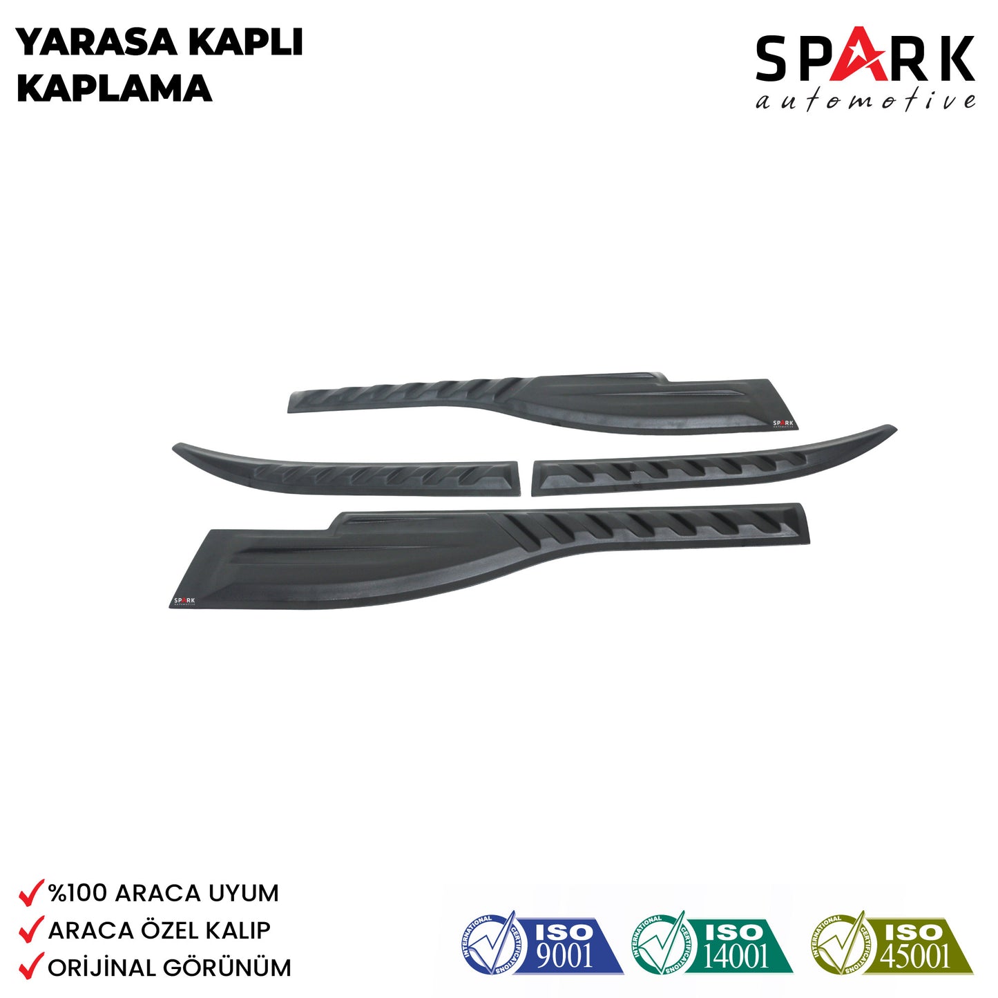 Mitsubishi L200 2007-2015 Yıl Aralığı Uyumlu Yarasa Kapı Kaplama 4 Parça