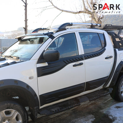Mitsubishi L200 2007-2015 Yıl Aralığı Uyumlu Yarasa Kapı Kaplama 4 Parça