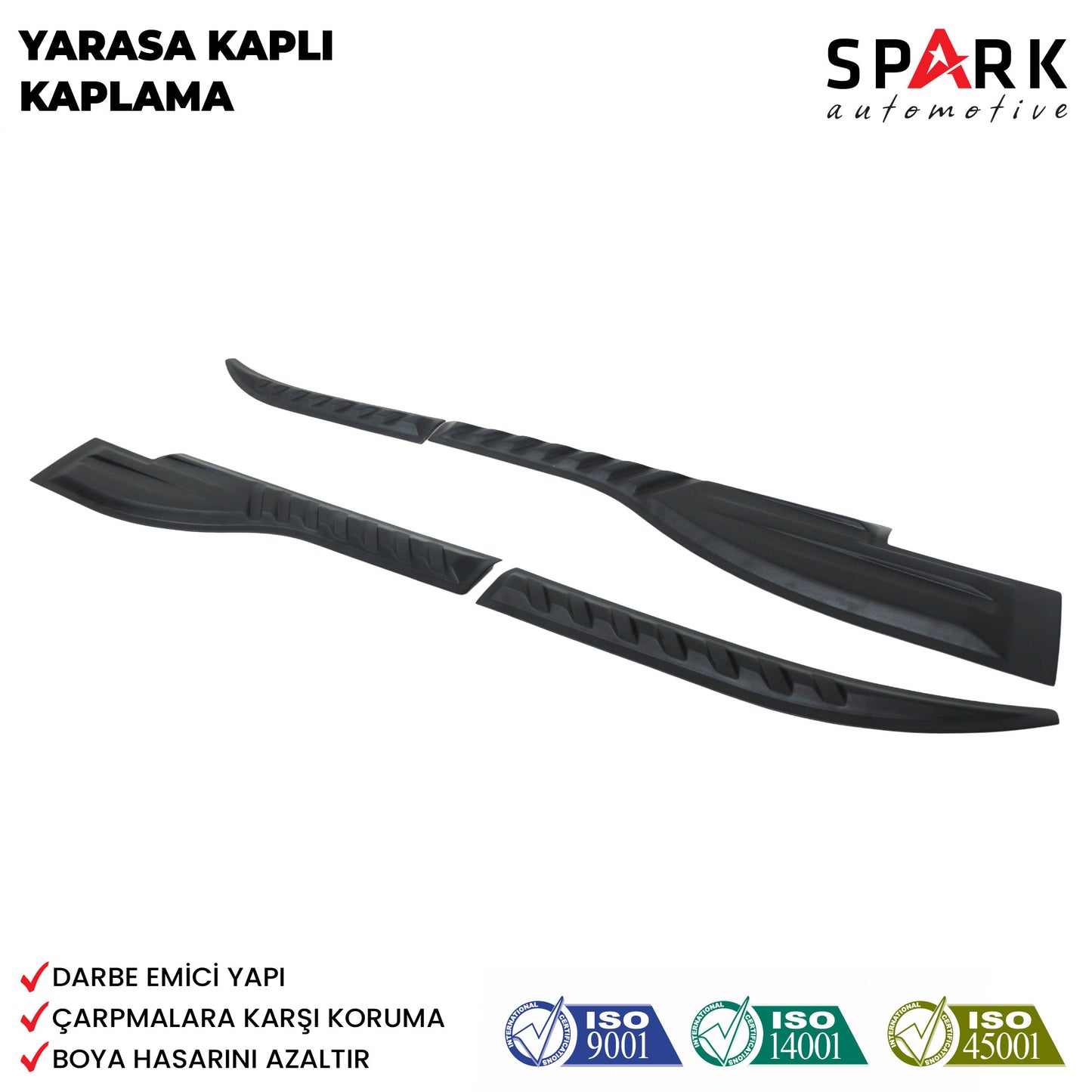 Mitsubishi L200 2007-2015 Yıl Aralığı Uyumlu Yarasa Kapı Kaplama 4 Parça