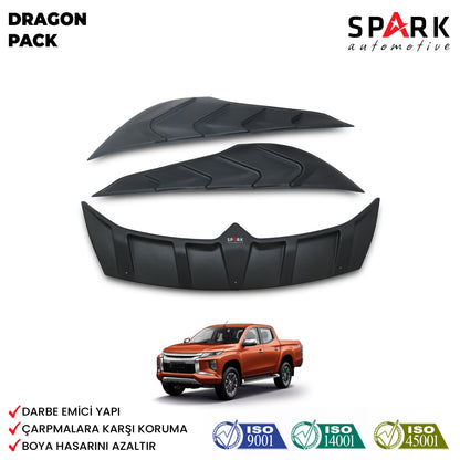Mitsubishi L200 2019- Yılı ve Sonrası Uyumlu Dragon Pack 3 Parça