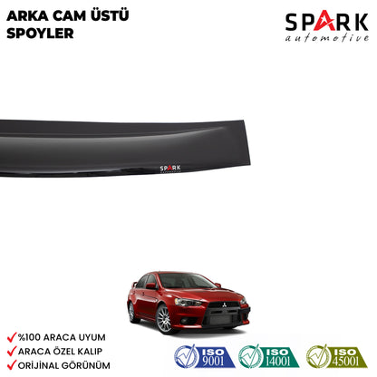 Mitsubishi Lancer 2007-2017 Yıl Aralığı Uyumlu Arka Cam Üstü Spoyler