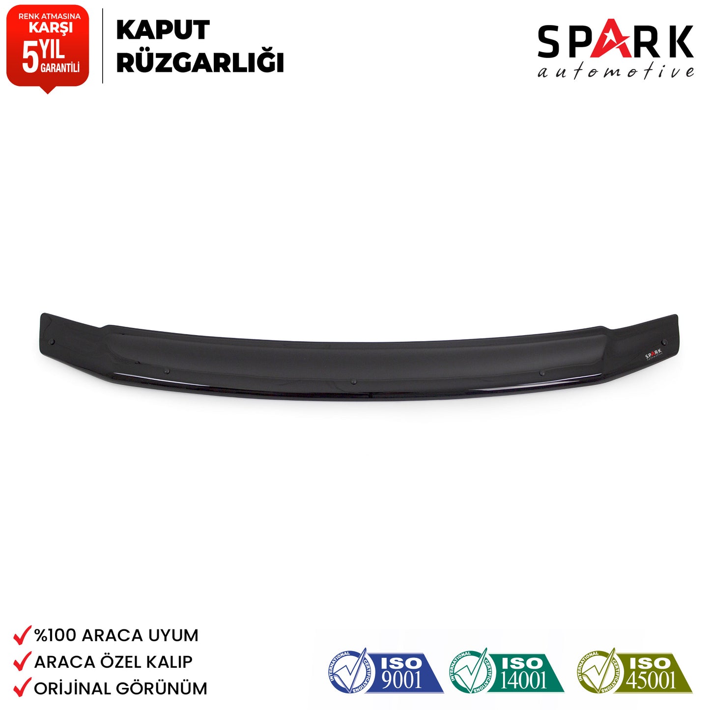 Mitsubishi Pajero 2007-2019 Yıl Aralığı Uyumlu Kaput Rüzgarlığı 4mm
