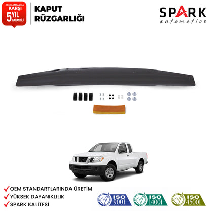 Nissan Navara 2006-2015 Yıl Aralığı Uyumlu Kaput Rüzgarlığı 3mm