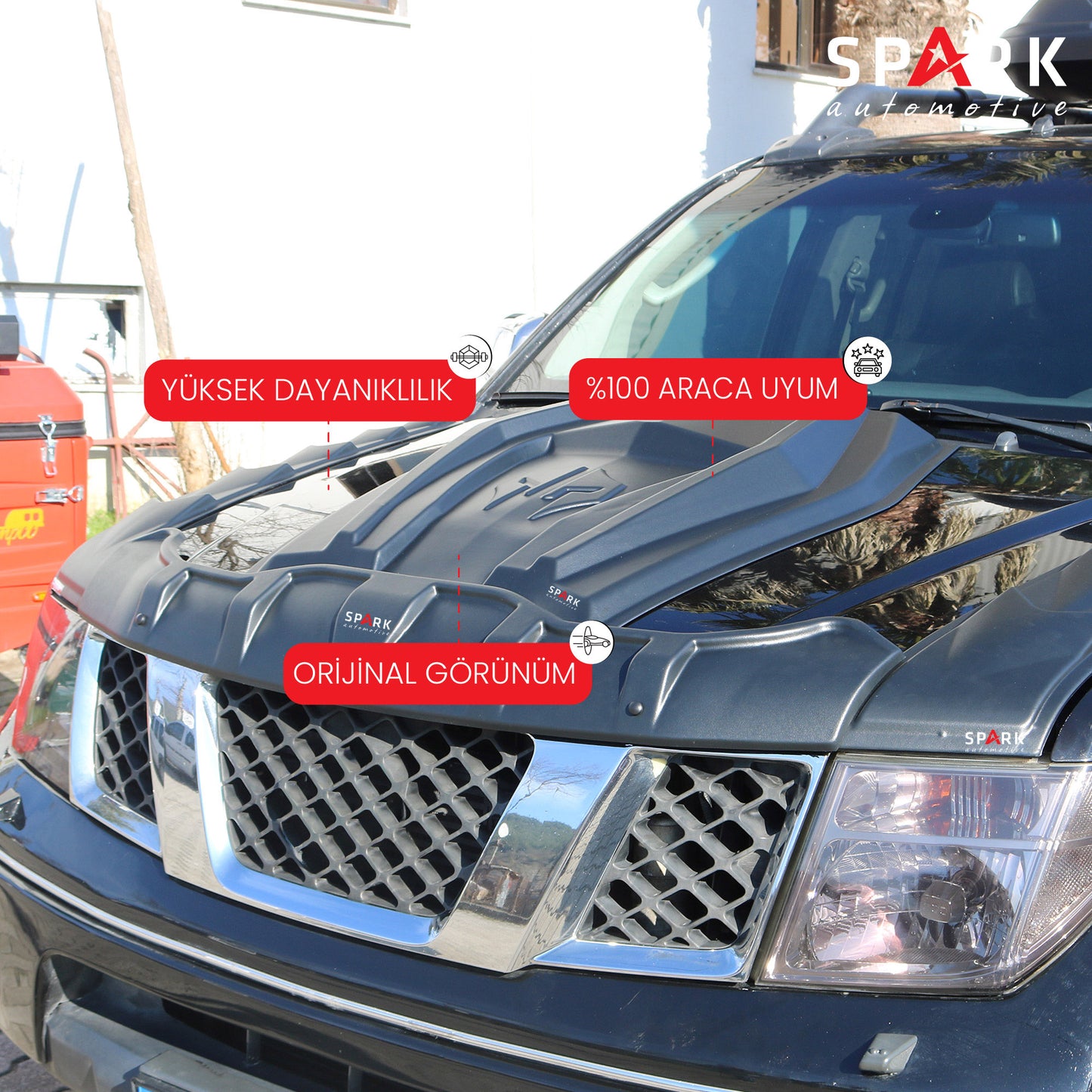 Nissan Navara 2006-2015 Yıl Aralığı Uyumlu Ön Kaput Scoop