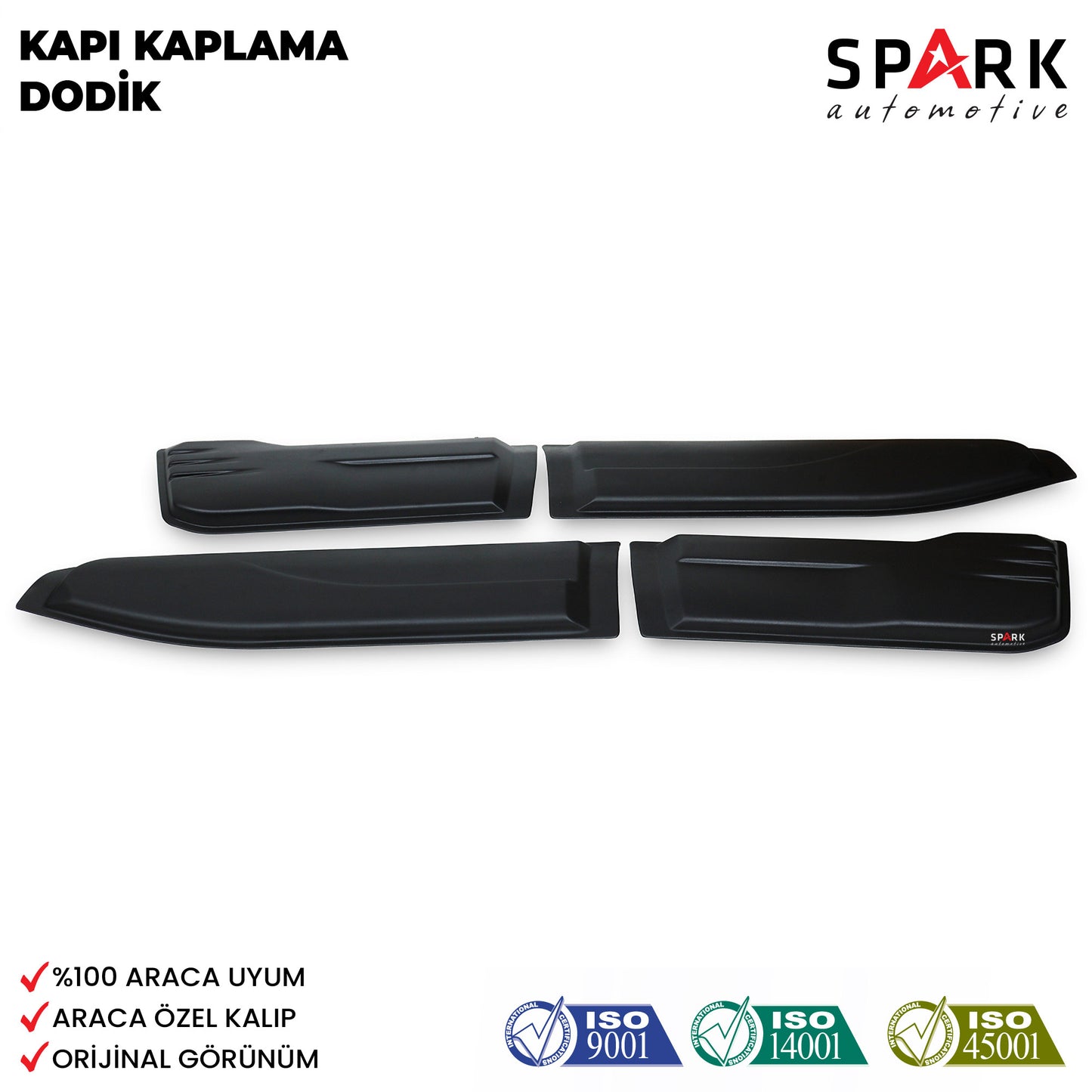 Nissan Navara 2016-2021 Yıl Aralığı Uyumlu Set 4 Prç. Kapı Kaplama Dodik