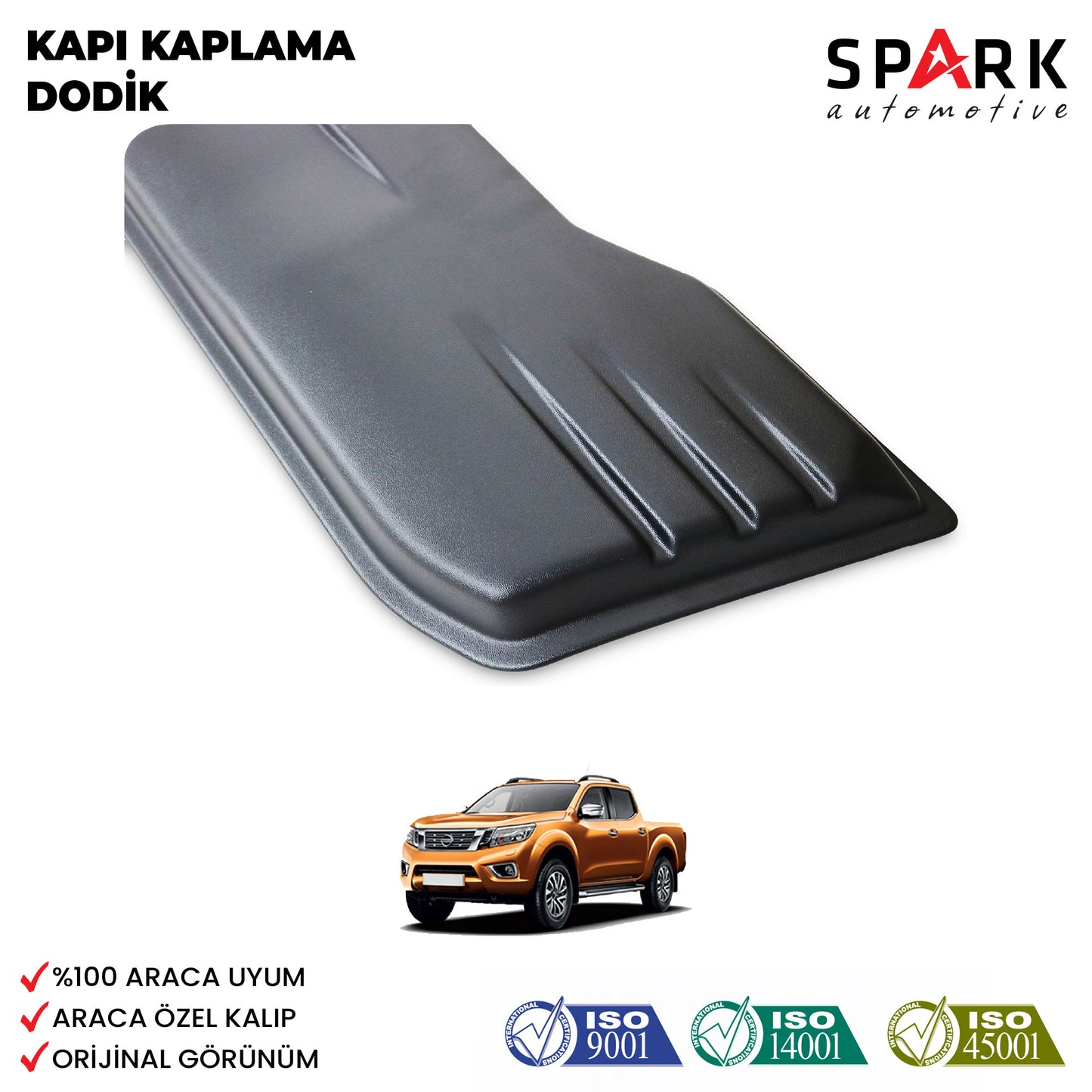 Nissan Navara 2016-2021 Yıl Aralığı Uyumlu Set 4 Prç. Kapı Kaplama Dodik