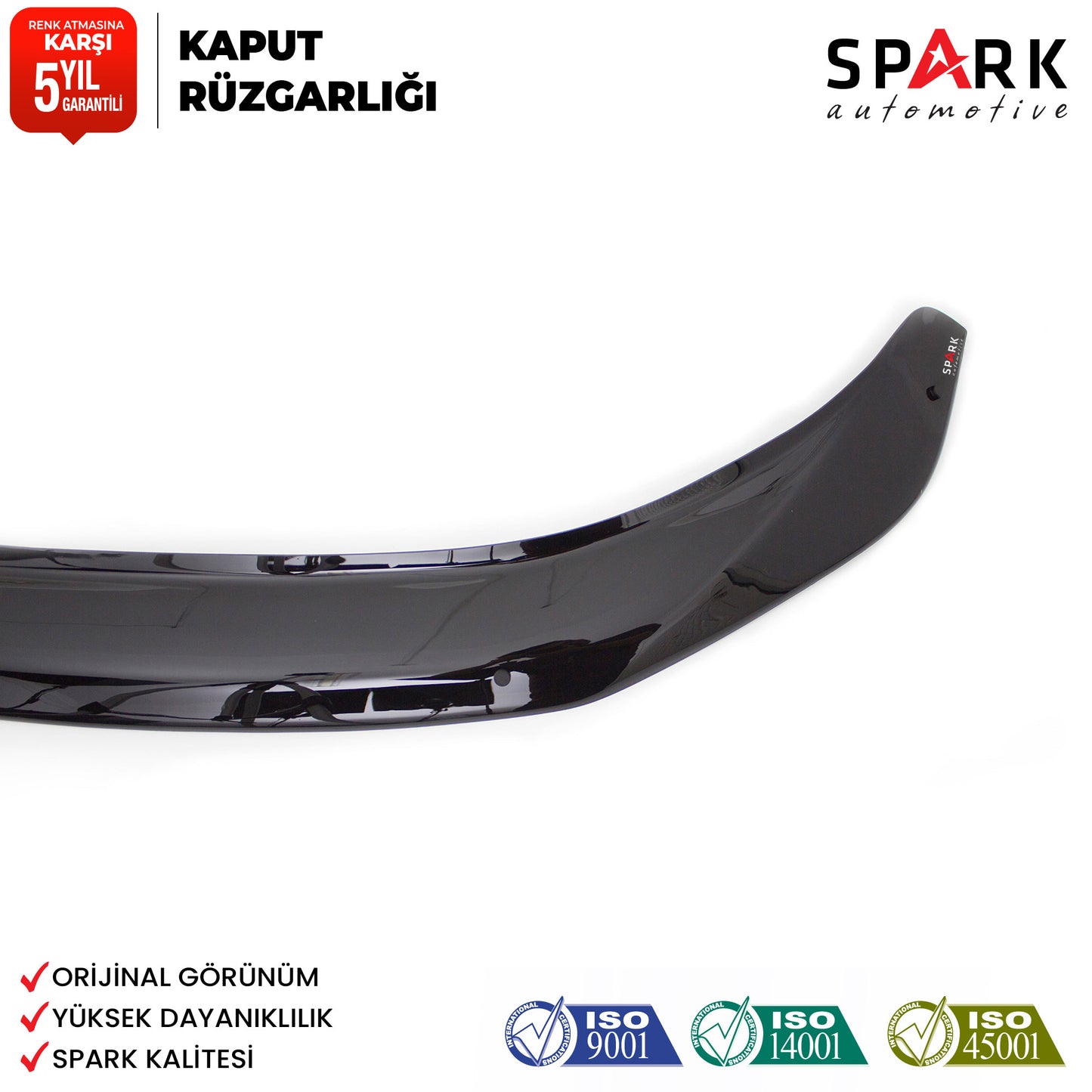 Nissan Navara 2016-2021 Yıl Aralığı Uyumlu Kaput Rüzgarlığı 4mm