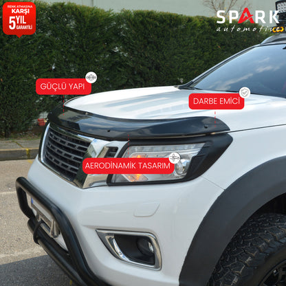 Nissan Navara 2016-2021 Yıl Aralığı Uyumlu Kaput Rüzgarlığı 4mm