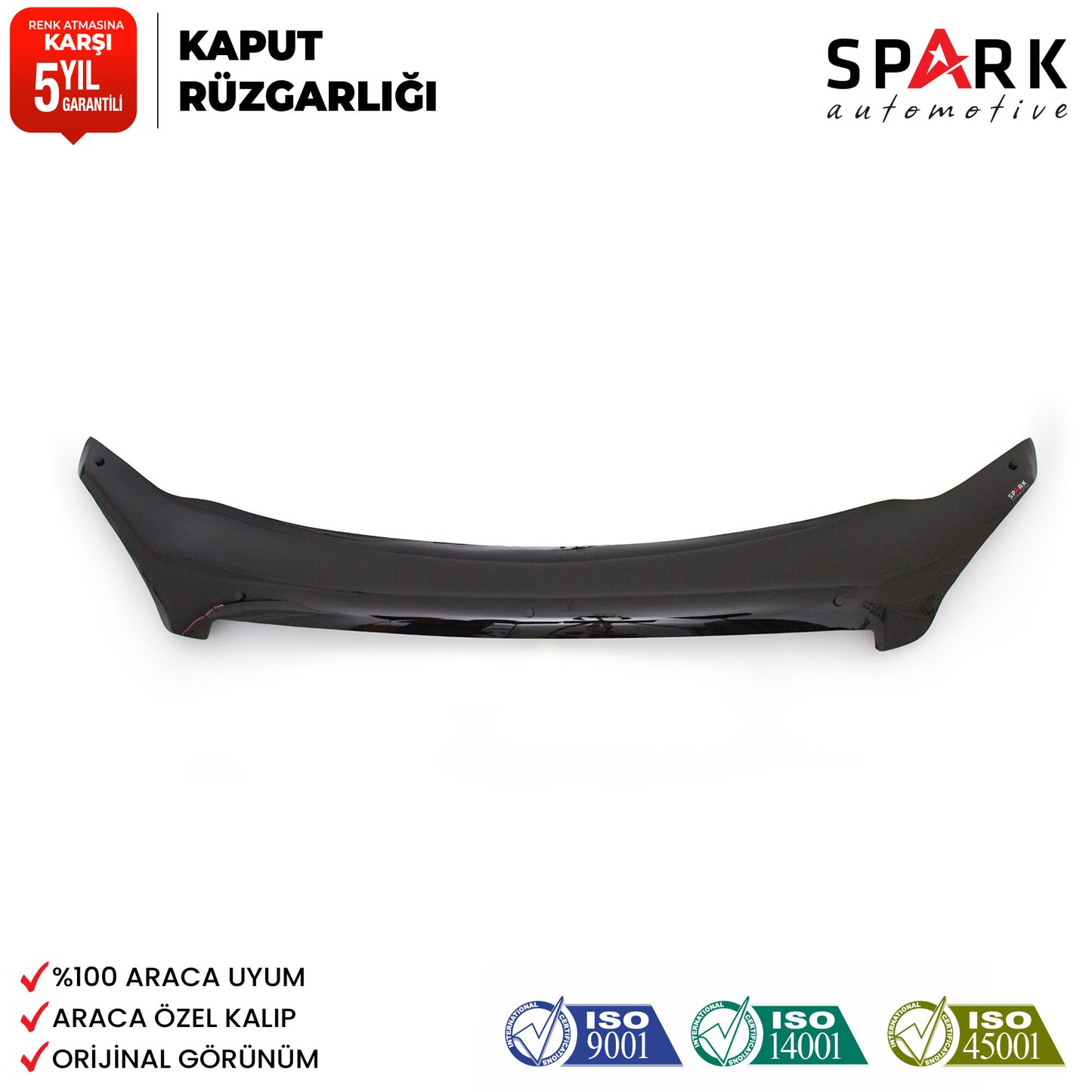 Nissan Qashqai 2007-2010 Yıl Aralığı Uyumlu Kaput Rüzgarlığı 3mm