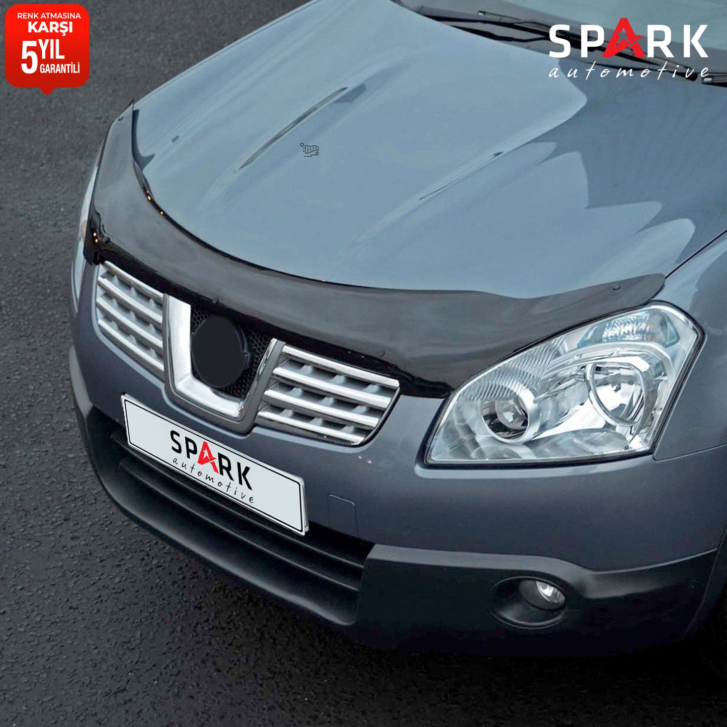 Nissan Qashqai 2007-2010 Yıl Aralığı Uyumlu Kaput Rüzgarlığı 3mm
