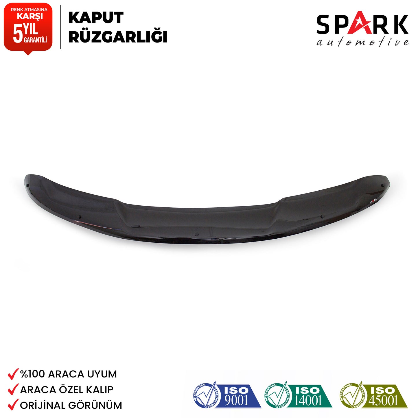 Nissan Qashqai 2014-2016 Yıl Aralığı Uyumlu Kaput Rüzgarlığı 3mm