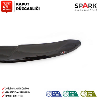 Nissan Qashqai 2014-2016 Yıl Aralığı Uyumlu Kaput Rüzgarlığı 3mm