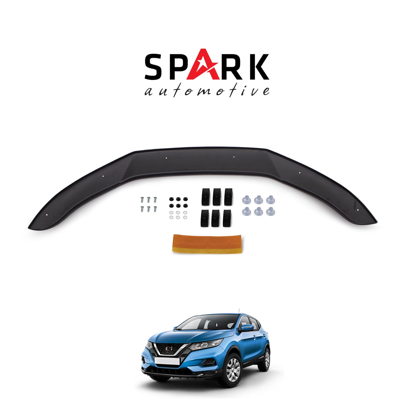 Nissan Qashqai 2017-2021 Yıl Aralığı Uyumlu Kaput Rüzgarlığı 4mm