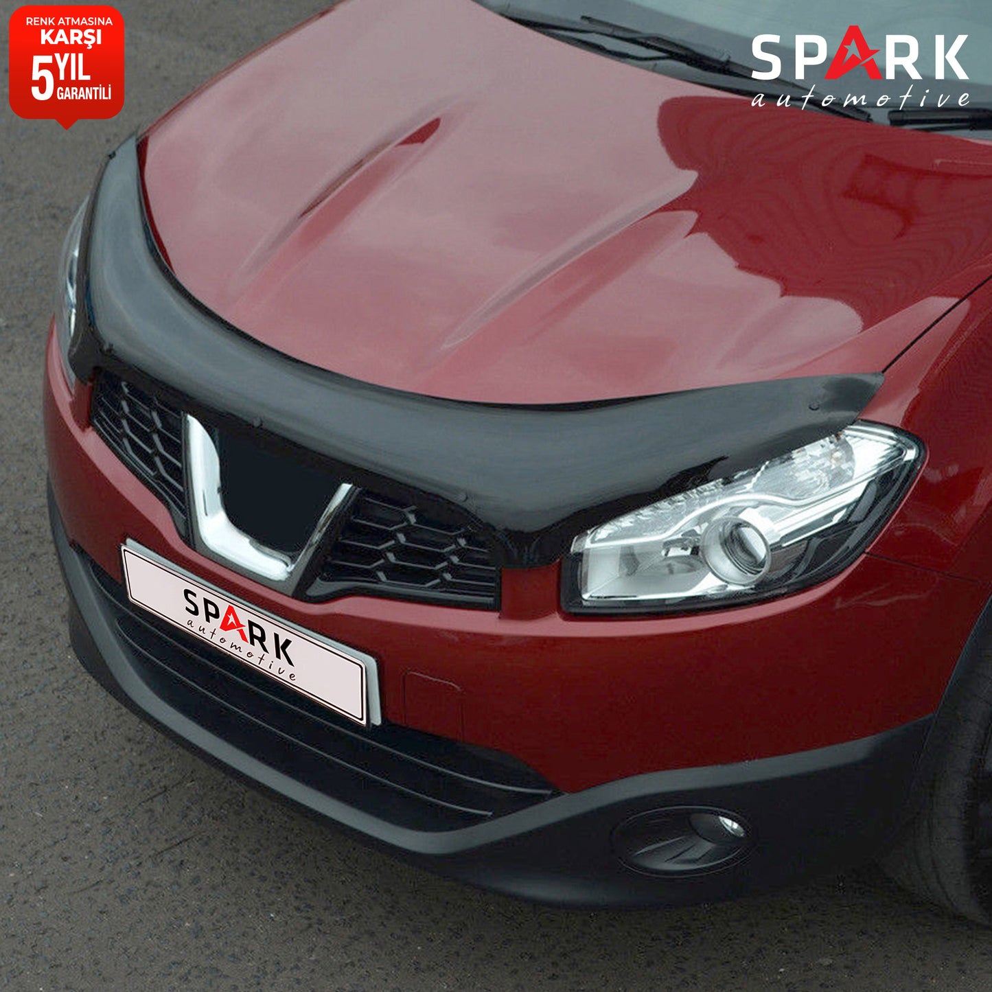 Nissan Qashqai 2010-2013 Yıl Aralığı Uyumlu Kaput Rüzgarlığı 3mm