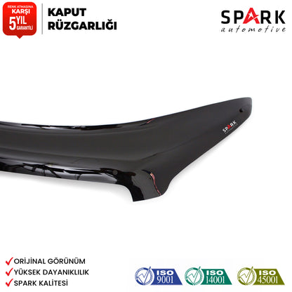Nissan Qashqai 2010-2013 Yıl Aralığı Uyumlu Kaput Rüzgarlığı 3mm