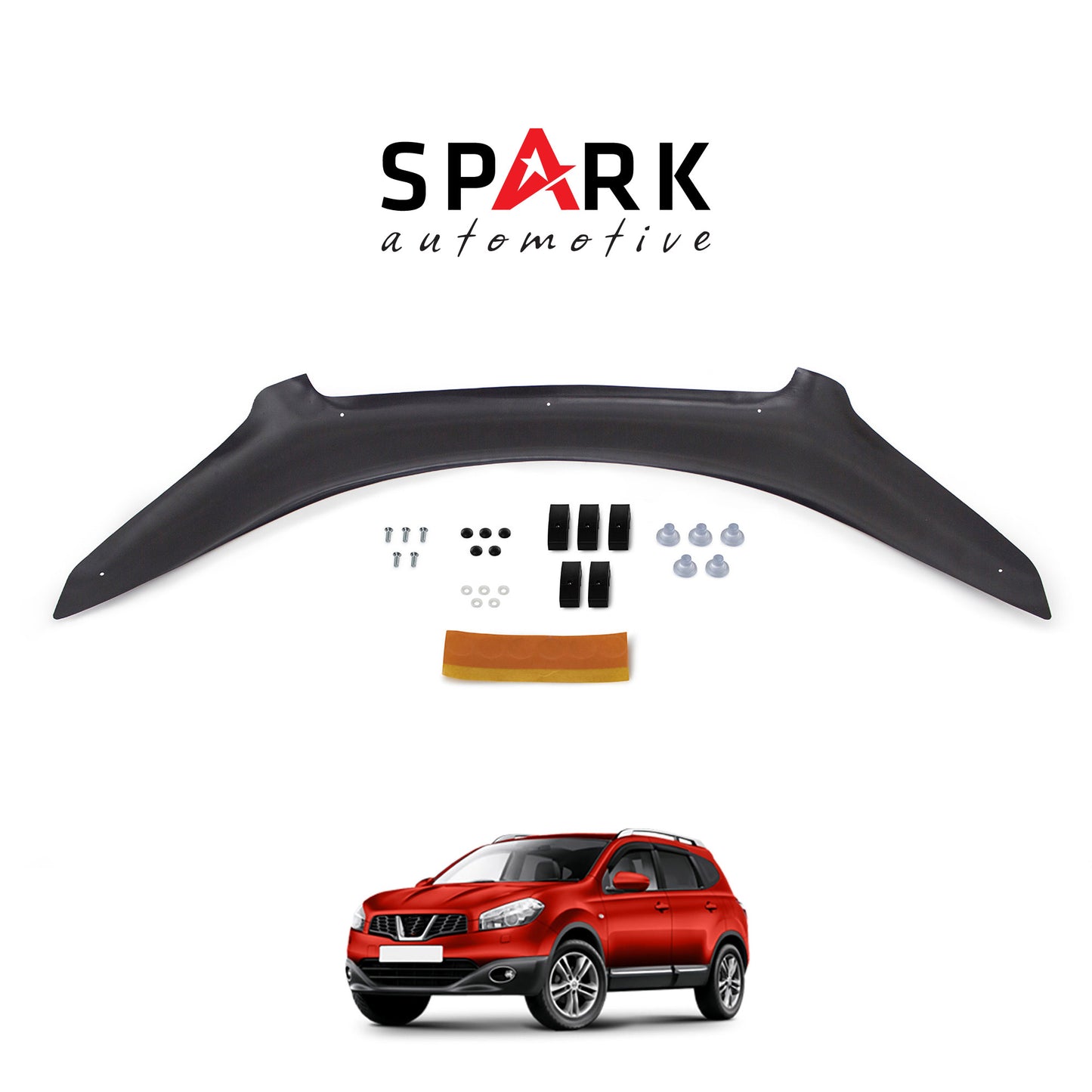 Nissan Qashqai 2010-2013 Yıl Aralığı Uyumlu Kaput Rüzgarlığı 3mm