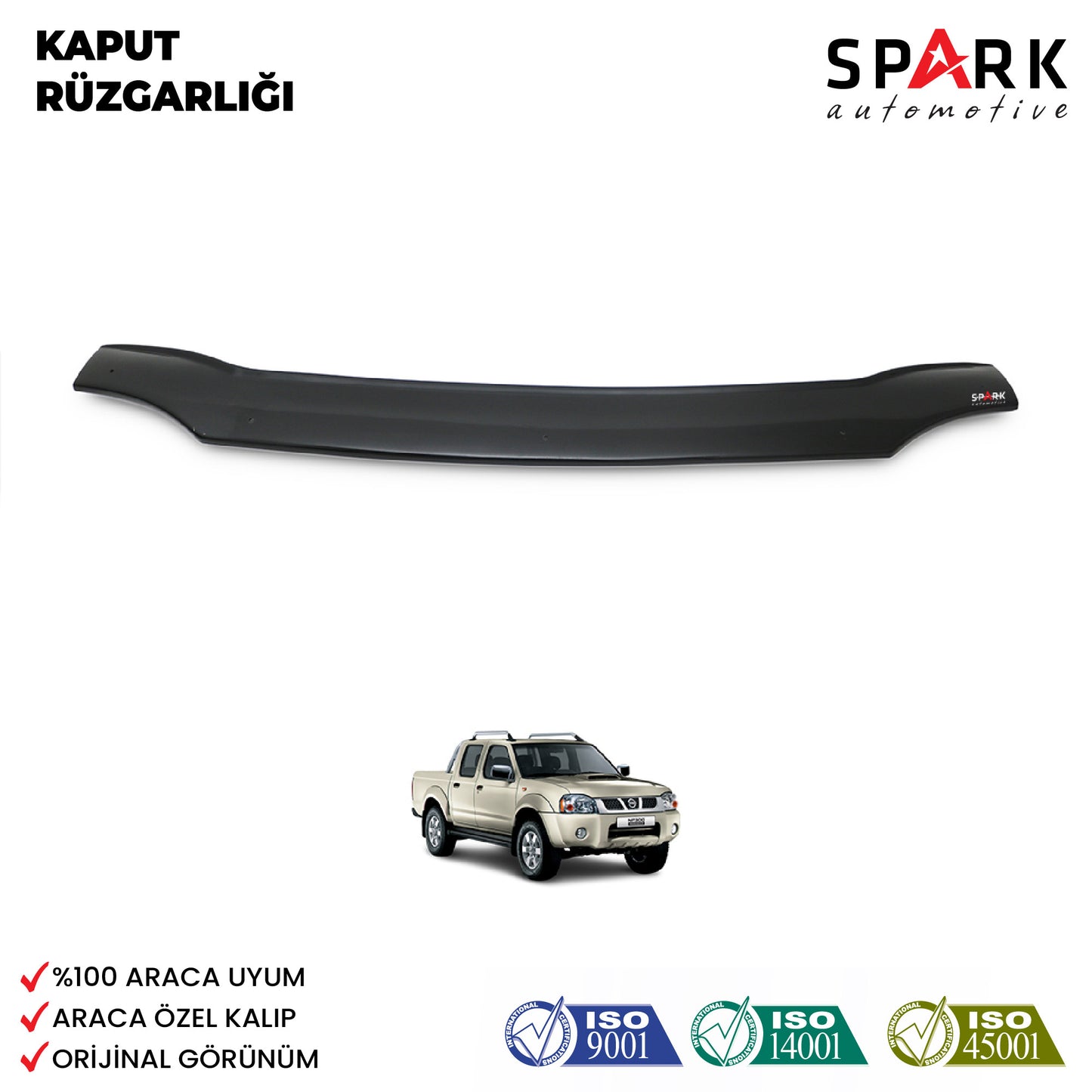 Nissan Skystar 2001-2012 Yılları Arası Ön Kaput Rüzgarlığı 3mm