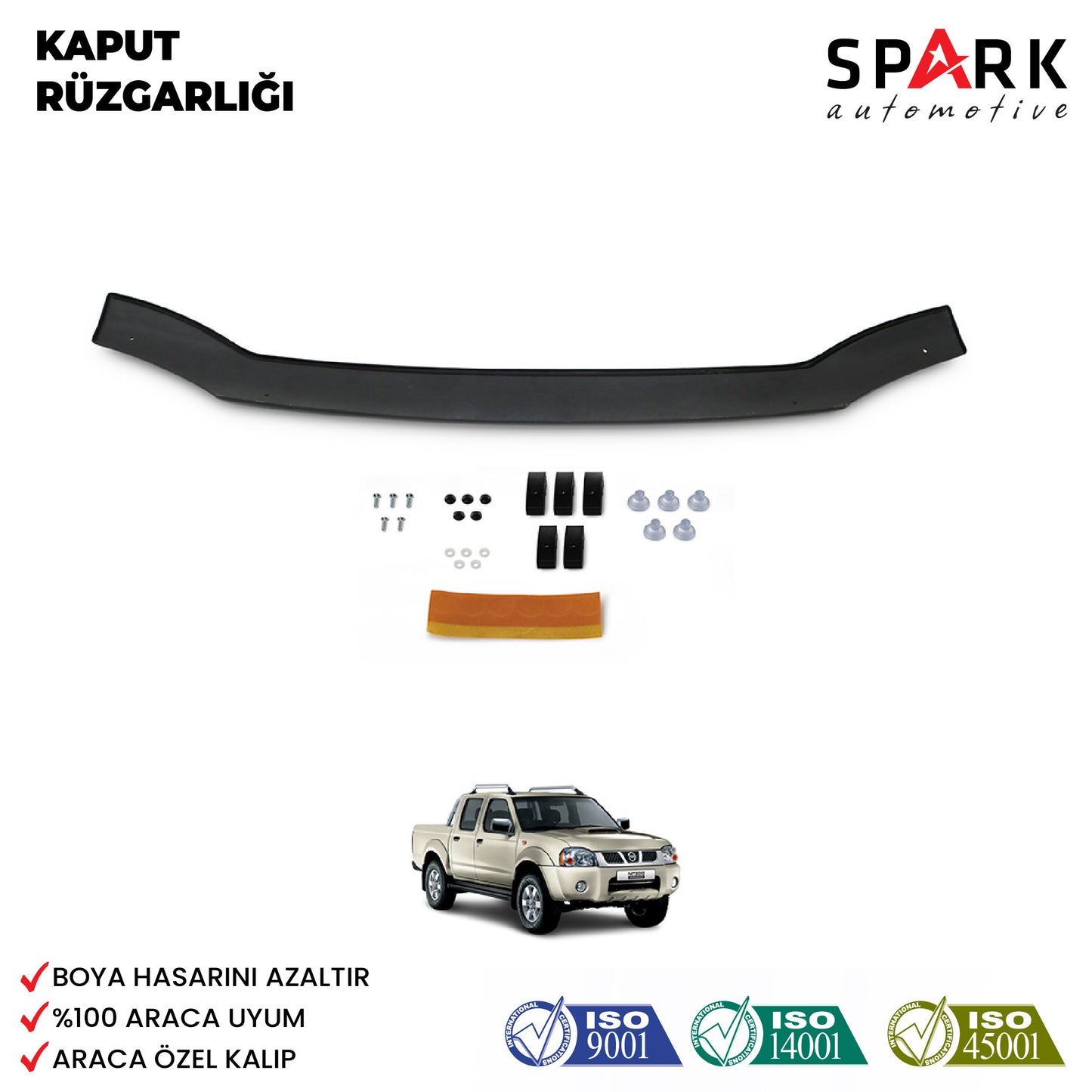Nissan Skystar 2001-2012 Yılları Arası Ön Kaput Rüzgarlığı 3mm