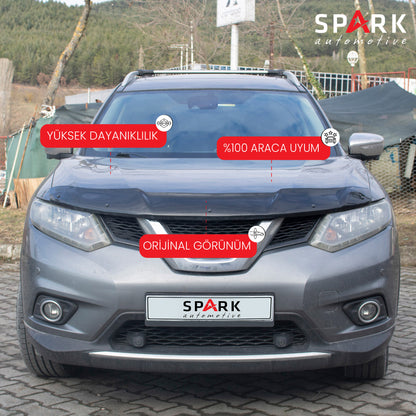 Nissan X-Trail 2014-2017 Yılları Arası Ön Kaput Rüzgarlığı 3mm